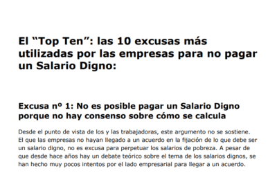 Las 10 excusas más frecuentes