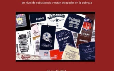 La trabajadoras de El Salvador cobran 8 céntimos por coser camisetas de 25 dólares de Adidas, Reebok y Puma