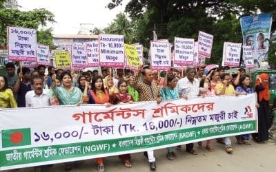 Vergonzoso nuevo salario mínimo anunciado en Bangladesh