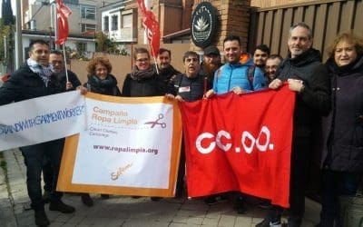 Activistas protestan ante la embajada de Bangladesh