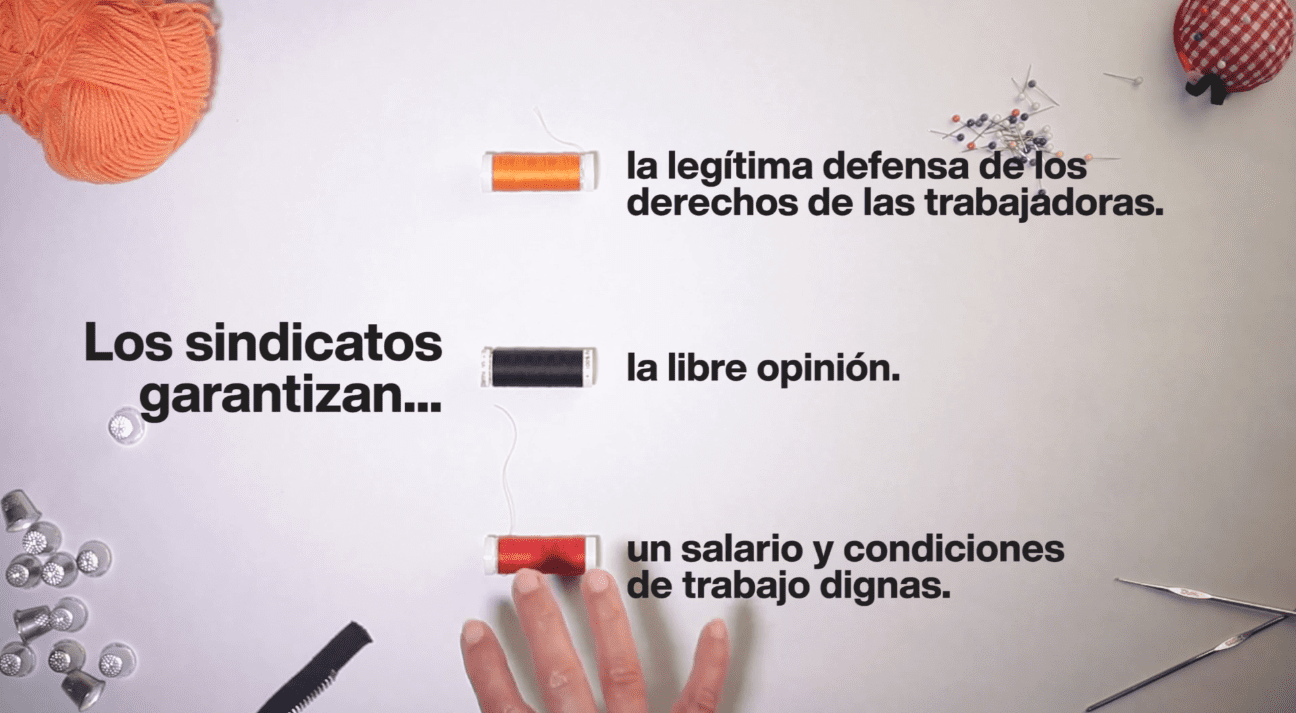 libre sindicalizacion Campaña Ropa Limpia