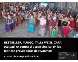 despidos de trabajadoras sindicalizadas de Mango Zara Bestseller Tally Weijl Balala