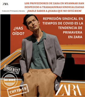 trabajadoras de Zara despedidas por su actividad sindical