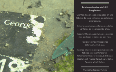 Aniversario del incendio en la fábrica Tazreen (Bangladesh)