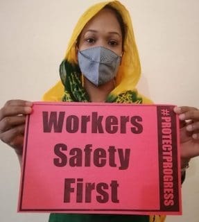 La seguridad de los trabajadores es lo primero