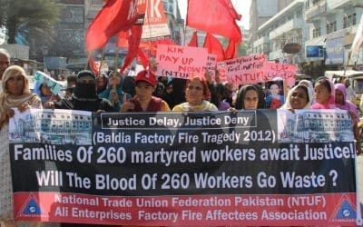 Muertes y heridos en la industria mundial de la confección