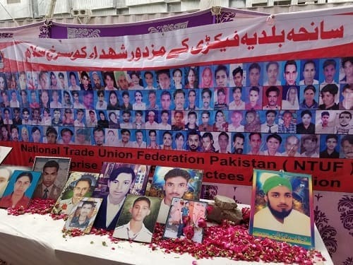 Fotografías de las víctimas del incendio Ali Enterprises