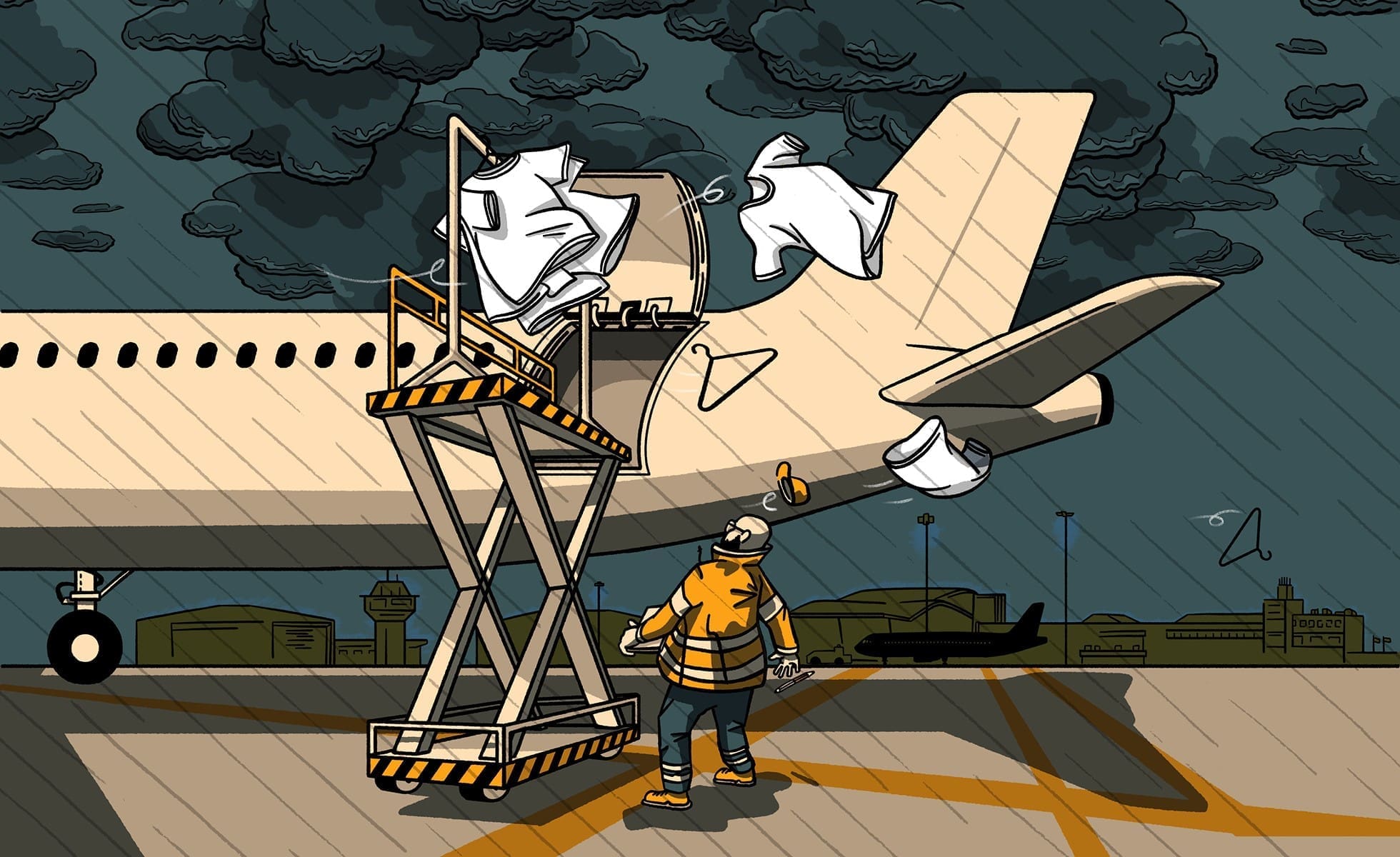 Illustration Airborne Fashion Web